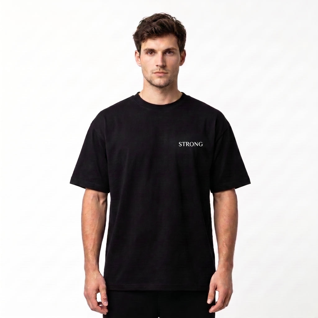 Bloom Black Floral Oversized T-shirt