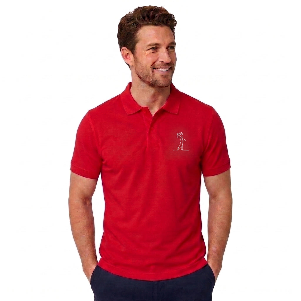 Premium Red Golf Club Polo T-Shirt