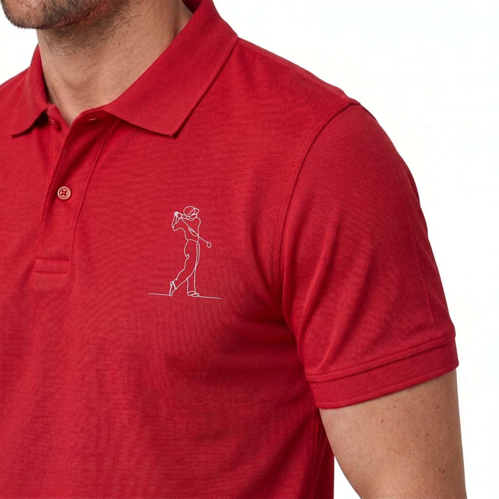 Premium Red Golf Club Polo T-Shirt