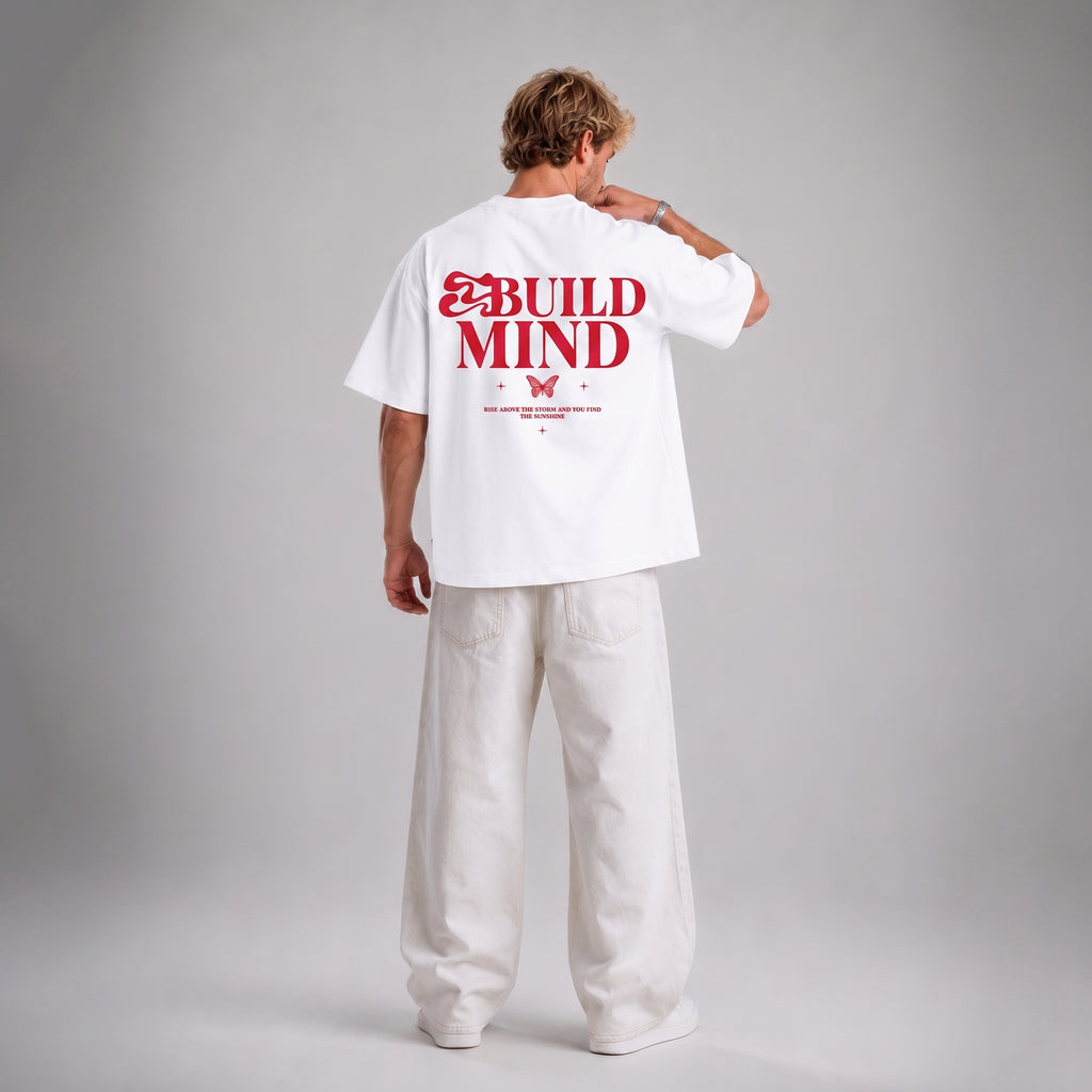 Unisex Premium Oversized T-Shirt- Build Mind