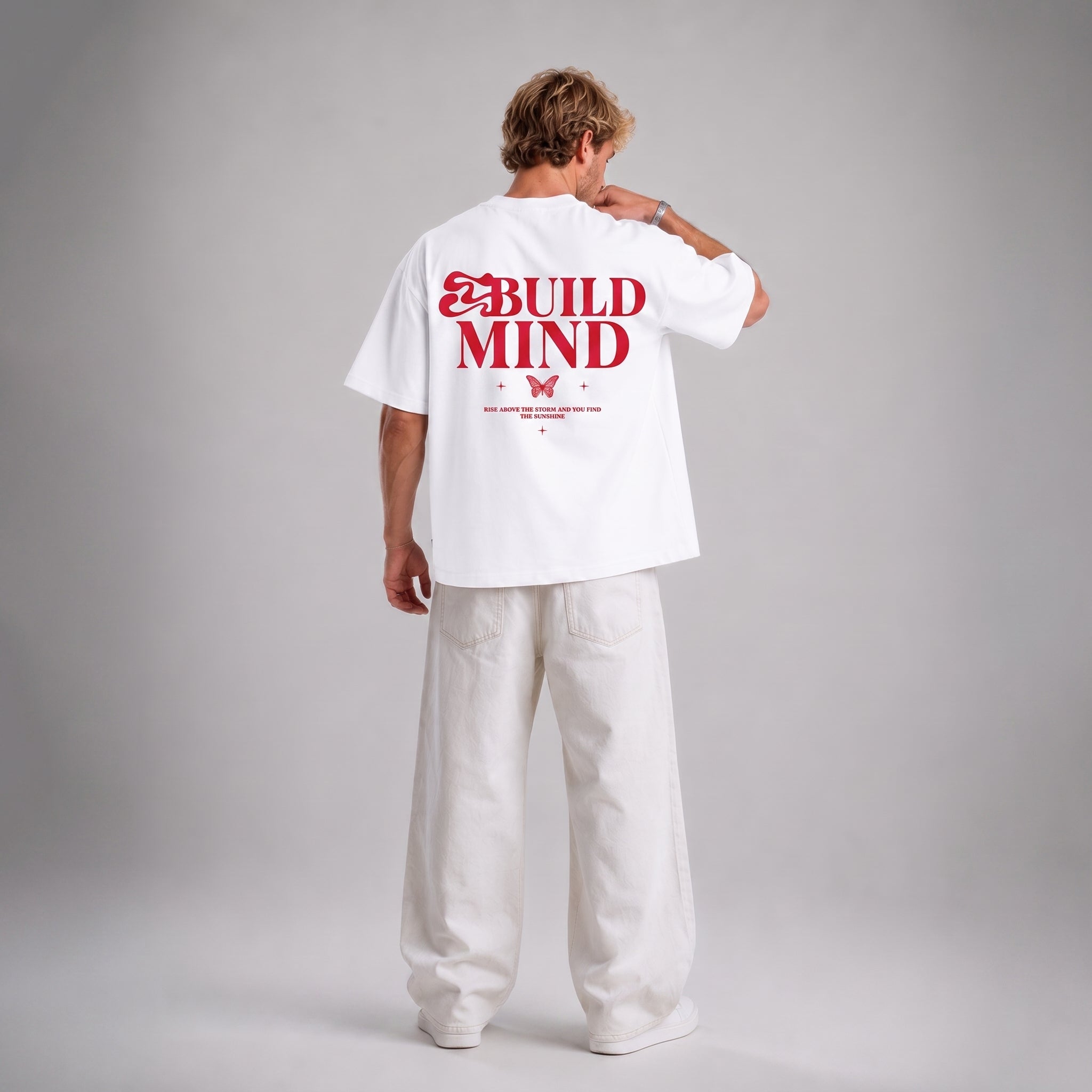 Unisex Premium Oversized T-Shirt- Build Mind